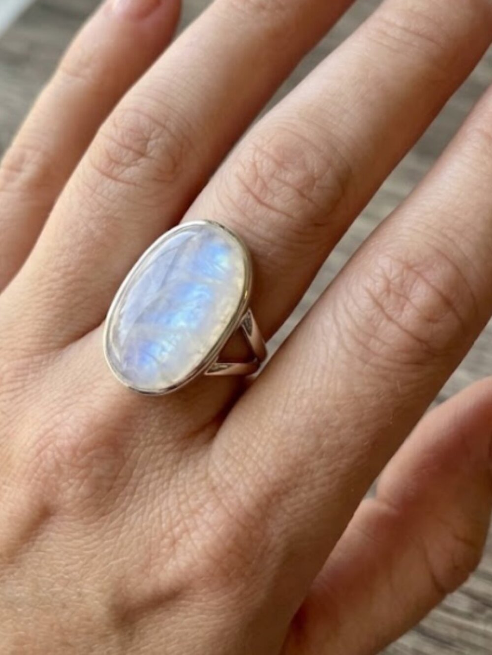 Sterling Silver Moonstone ring